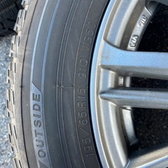 ※バリ山　195/65R15 スタッドレスアルミ付の画像