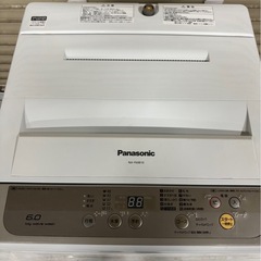 Panasonic 全自動洗濯機 6.0kg NA-F60B10 2016年製　動作確認済 ※側面キズあり の画像