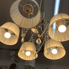 美原店 ニトリ ペンダントライト ソフィア 242P-5FN　シャンデリア 5灯　調光の画像