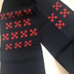 『逸品』黒地の名古屋帯　正絹　の画像