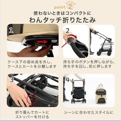 【決まりました】ペットカート ベビーカー わんちゃん用の画像