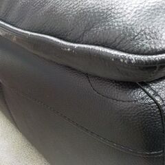 ③ 複数在庫あり! 1人掛けソファ 黒/ブラック レザー 幅105cm×奥行97cm×高さ91cm 1Pソファ 革製　西岡店の画像