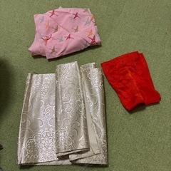 裁縫　材料　布　半襟　帯　パッチワークの画像