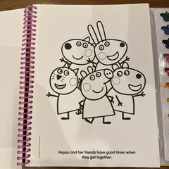 peppa  pig ぬりえ　の画像