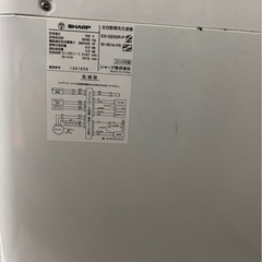SHARP 全自動洗濯機 6.0kg ES-GE60R-P 2016年製 動作確認済の画像