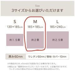 【タンスのゲン】超極厚60mm  185×185ラグ+冬用カバー+夏用カバーセットの画像
