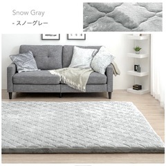 【タンスのゲン】超極厚60mm  185×185ラグ+冬用カバー+夏用カバーセットの画像