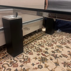 ニトリ　ガラスセンターテーブルの画像