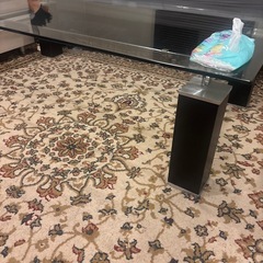 ニトリ　ガラスセンターテーブルの画像