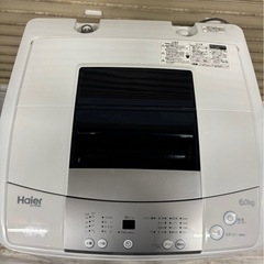 Haier 全自動洗濯機 6.0kg JW-K60M 2017年製 動作確認済の画像
