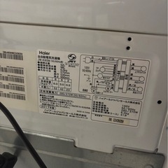 Haier 全自動洗濯機 6.0kg JW-K60M 2017年製 動作確認済の画像