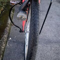 リサイクルショップどりーむ天保山店　No587 自転車　ミニベロ　２０インチ　ピンク　状態良好🎵　LEDライト付き♪　※折りたたみではありませんの画像