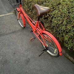 リサイクルショップどりーむ天保山店　No587 自転車　ミニベロ　２０インチ　ピンク　状態良好🎵　LEDライト付き♪　※折りたたみではありませんの画像