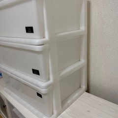 ニトリ　3段収納ケースの画像