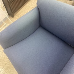 【ジモティー割引で最大15％OFF⭐️】LINEA JAPAN　パーソナルチェア　1人掛けチェア　ブルーの画像