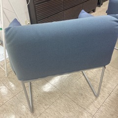 【ジモティー割引で最大15％OFF⭐️】LINEA JAPAN　パーソナルチェア　1人掛けチェア　ブルーの画像