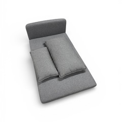 ニトリ Nシールド シェーズロング（肘なし）グレーの画像