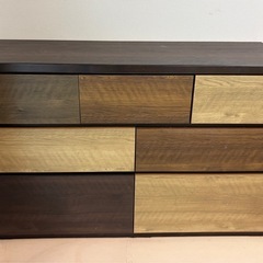 ニトリ　ローチェスト(ランダム 120LC DBR)の画像