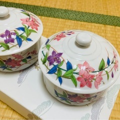 錦松梅　有田焼　光峰作小鉢2個新品の画像