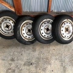 155/65/13スノータイヤ　ホイールセットの画像