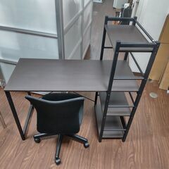 ニトリ システムデスク ザッキー 110 チェア付き 作業机 パソコンデスク ワークデスクの画像