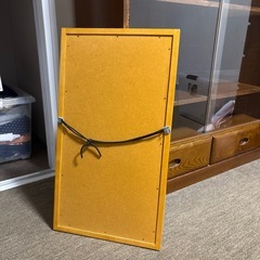 壁掛け鏡ナチュラルブラウンの画像