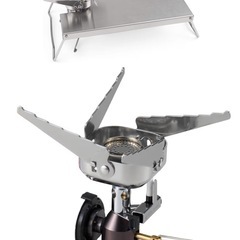 イワタニ　シングルバーナー　FIRE WINDS FW-CS01-JP と遮熱テーブルのセットの画像