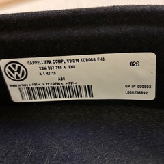 フォルクスワーゲン★T-cross純正★ラゲージボードの画像