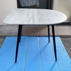 M709  ダイニングテーブル 木目調 半円 2人用 壁付け可 北欧 コンパクト の画像