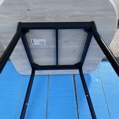 M709  ダイニングテーブル 木目調 半円 2人用 壁付け可 北欧 コンパクト の画像