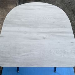 M709  ダイニングテーブル 木目調 半円 2人用 壁付け可 北欧 コンパクト の画像