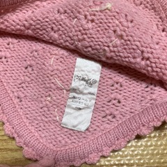 ピンク　ニット帽②の画像