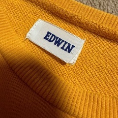 EDWIN ジャイアン刺繍 トレーナー 120 黄色の画像