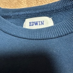 EDWIN ドラえもん刺繍 トレーナー 110 ネイビーの画像