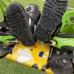 子供用スノーボード三点セットの画像