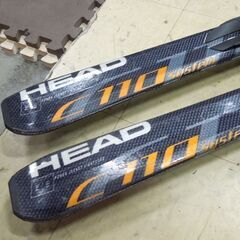HEAD C110 system 163cm カービングスキー ブラック チロリア レール式調整ビンディング付き板 ヘッド 札幌市 新道東店の画像
