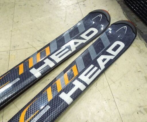 HEAD C110 system 163cm カービングスキー ブラック チロリア レール式調整ビンディング付き板 ヘッド 札幌市 新道東店