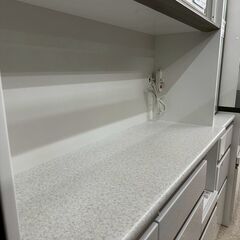 ★リユースのサカイ高崎店★TJ13812 NITORI 食器棚 白 H200.5×D45×W120 クリーニング済みの画像