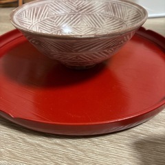 高麗焼茶碗 茶道具 花柄の画像