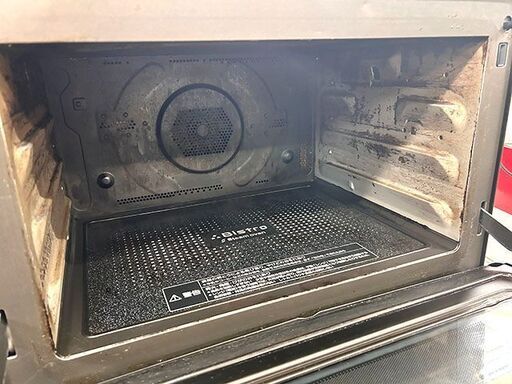 【自社配送は札幌市内限定】動作確認品◆Panasonic/パナソニック スチームオーブンレンジ NE-BS1600-K ブラック系 2019年製◆庫内焦げ付きアリ