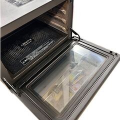 【自社配送は札幌市内限定】動作確認品◆Panasonic/パナソニック スチームオーブンレンジ NE-BS1600-K ブラック系 2019年製◆庫内焦げ付きアリの画像