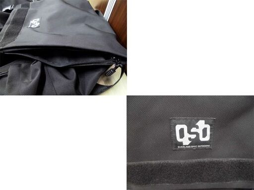 OVERLAND SPEC OUTDOORS Trash bag ブラック オーバーランド スペック アウトドアーズ アウトドア 背面