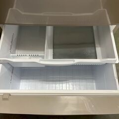 【MITSUBISHI】 三菱 3ドア ノンフロン冷凍冷蔵庫 MR-CU37P-C 370L 2009年製 動作確認済み キッチン家電 A1064の画像