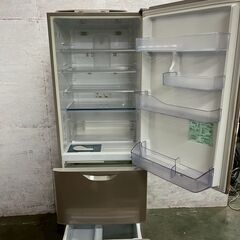 【MITSUBISHI】 三菱 3ドア ノンフロン冷凍冷蔵庫 MR-CU37P-C 370L 2009年製 動作確認済み キッチン家電 A1064の画像