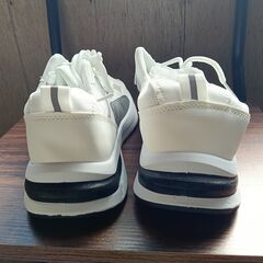 新品 26cm メンズ スニーカー ホワイト 厚底 シューズ 普段着 識別番号:【N613-S】の画像
