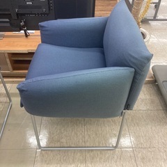 【ジモティー割引で最大15％OFF⭐️】LINEA JAPAN　パーソナルチェア　1人掛けチェア　ブルーの画像