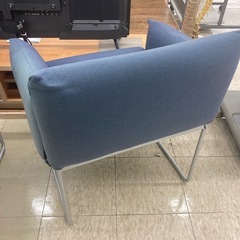 【ジモティー割引で最大15％OFF⭐️】LINEA JAPAN　パーソナルチェア　1人掛けチェア　ブルーの画像