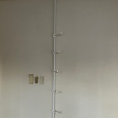 IKEAワードローブ2個・ニトリ帽子小物突っ張り
収納 の画像