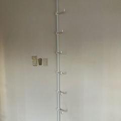 IKEAワードローブ2個・ニトリ帽子小物突っ張り
収納 の画像