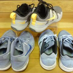 USED 中古 ナイキ NIKE ランニングシューズ スニーカー ３足セット 25＆25.5 の画像